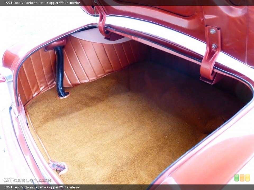 Copper/White Interior Trunk for the 1951 Ford Victoria Sedan #138685743