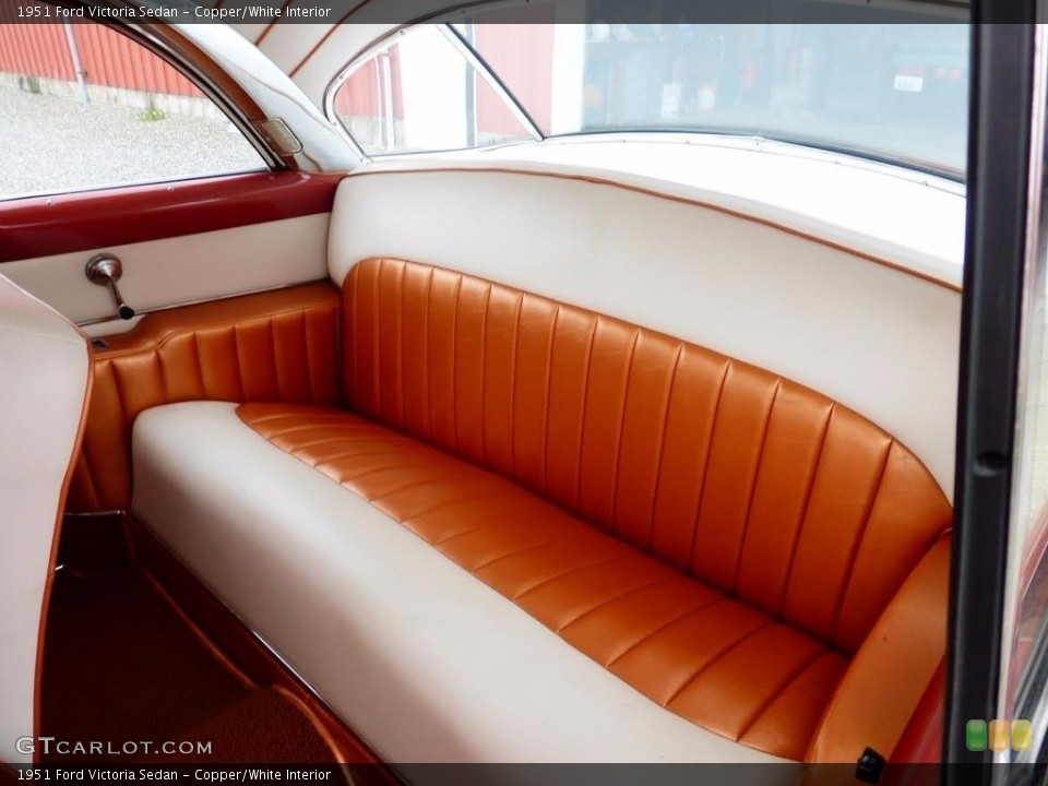 Copper/White 1951 Ford Victoria Interiors