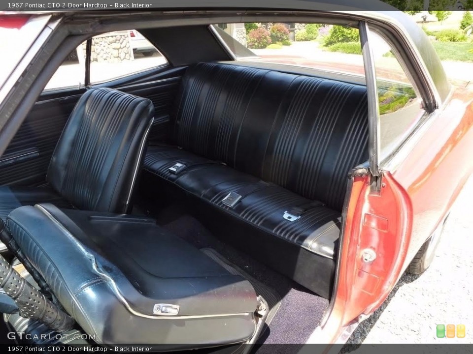 Black Interior Rear Seat for the 1967 Pontiac GTO 2 Door Hardtop #138686400