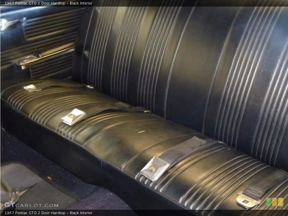 Black Interior Rear Seat for the 1967 Pontiac GTO 2 Door Hardtop #138686484