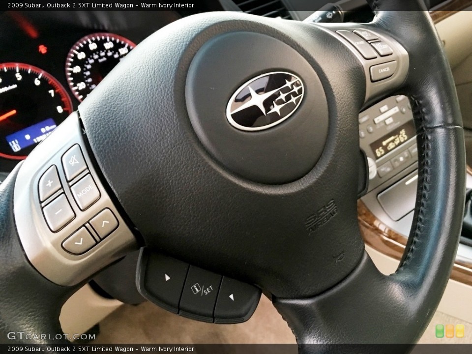 Warm Ivory Interior Steering Wheel for the 2009 Subaru Outback 2.5XT Limited Wagon #138686877