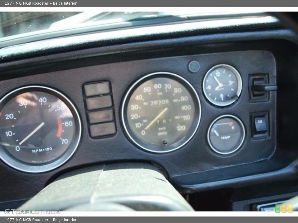 Beige Interior Gauges for the 1977 MG MGB Roadster #138688371