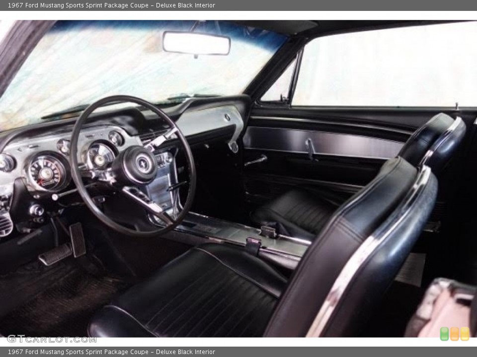 Deluxe Black 1967 Ford Mustang Interiors
