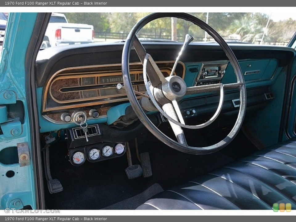 Black Interior Photo for the 1970 Ford F100 Ranger XLT Regular Cab #138689724