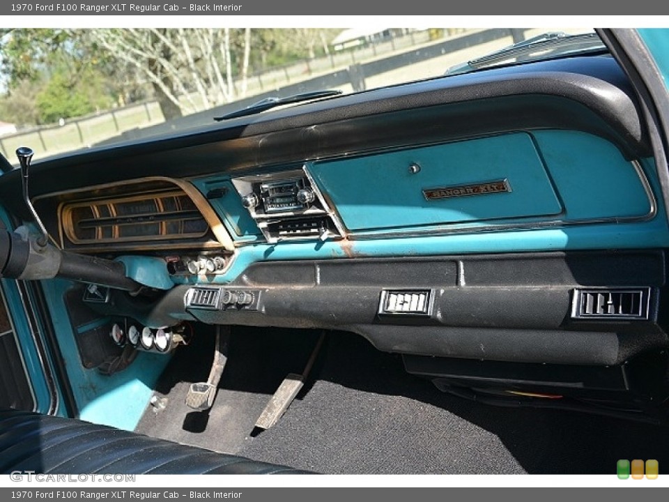 Black Interior Dashboard for the 1970 Ford F100 Ranger XLT Regular Cab #138689820