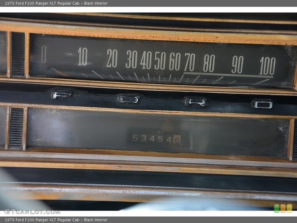 Black Interior Gauges for the 1970 Ford F100 Ranger XLT Regular Cab #138689925
