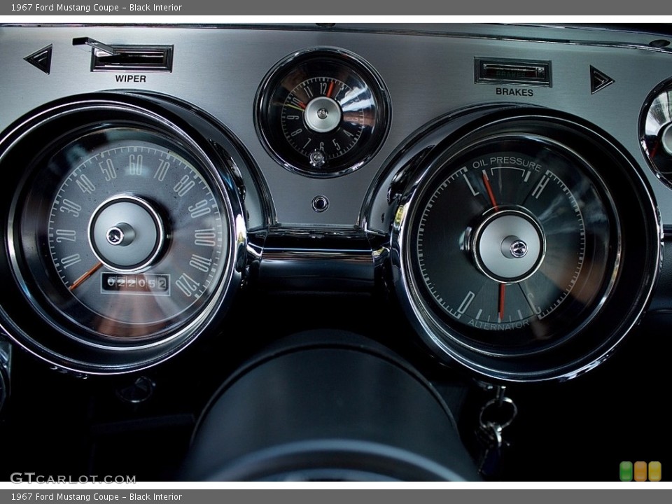 Black Interior Gauges for the 1967 Ford Mustang Coupe #138691845