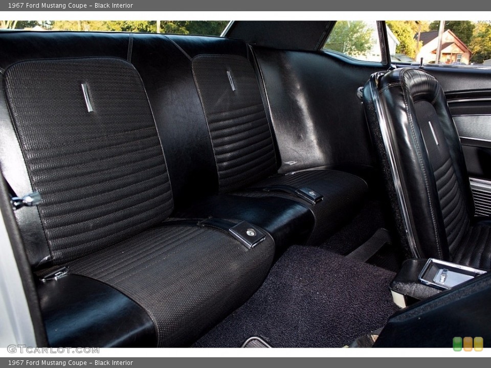 Black Interior Rear Seat for the 1967 Ford Mustang Coupe #138691896