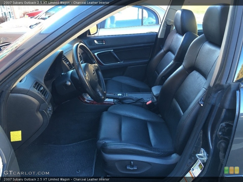 Charcoal Leather Interior Front Seat for the 2007 Subaru Outback 2.5 XT Limited Wagon #138693285