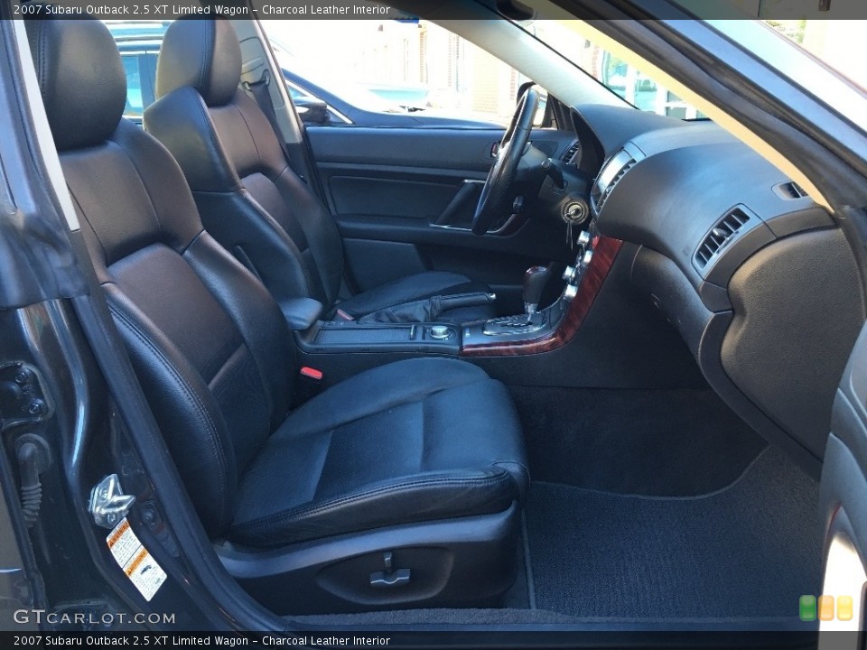 Charcoal Leather Interior Front Seat for the 2007 Subaru Outback 2.5 XT Limited Wagon #138693318