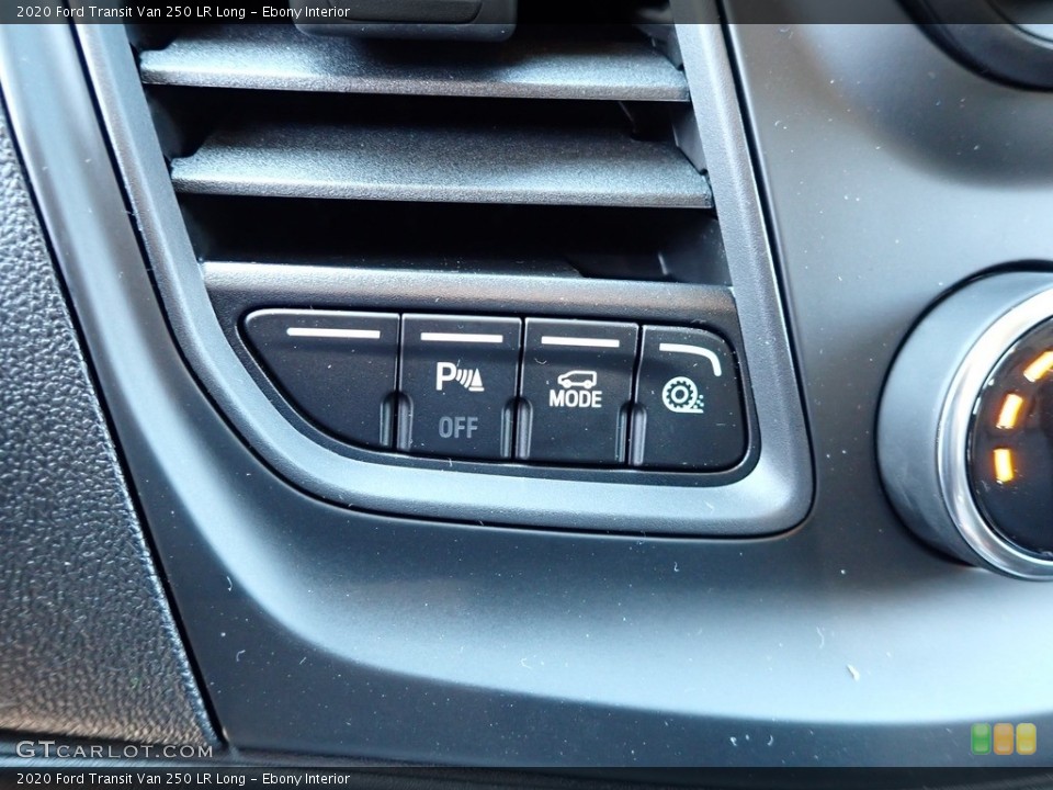 Ebony Interior Controls for the 2020 Ford Transit Van 250 LR Long #138694017
