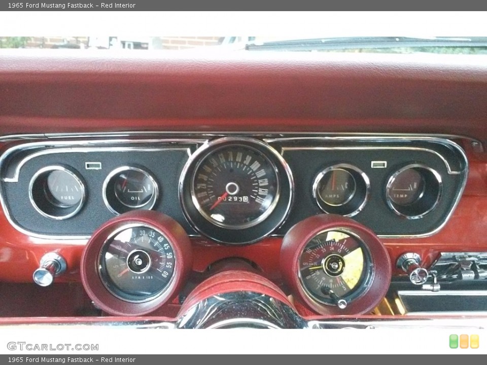 Red Interior Gauges for the 1965 Ford Mustang Fastback #138694455