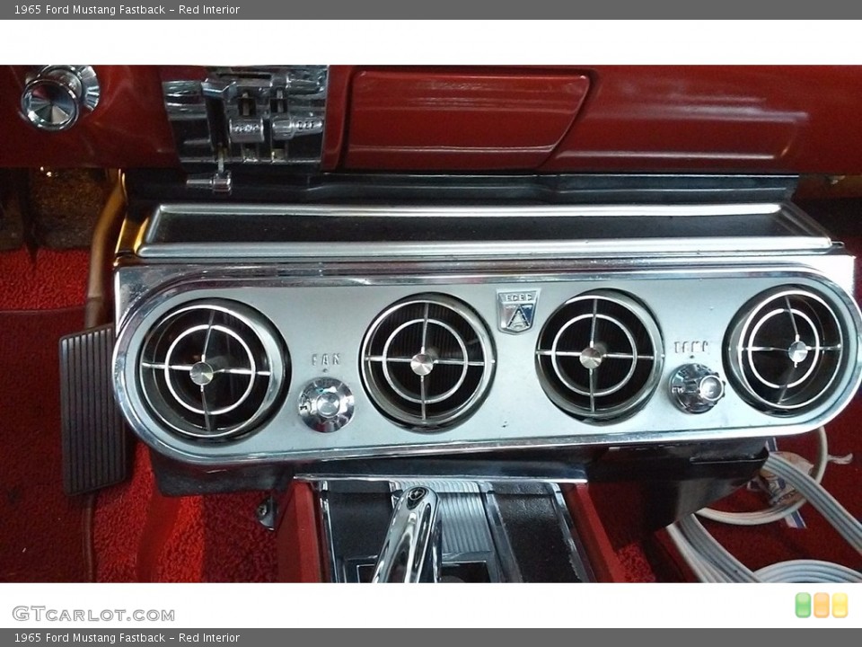 Red Interior Controls for the 1965 Ford Mustang Fastback #138694551