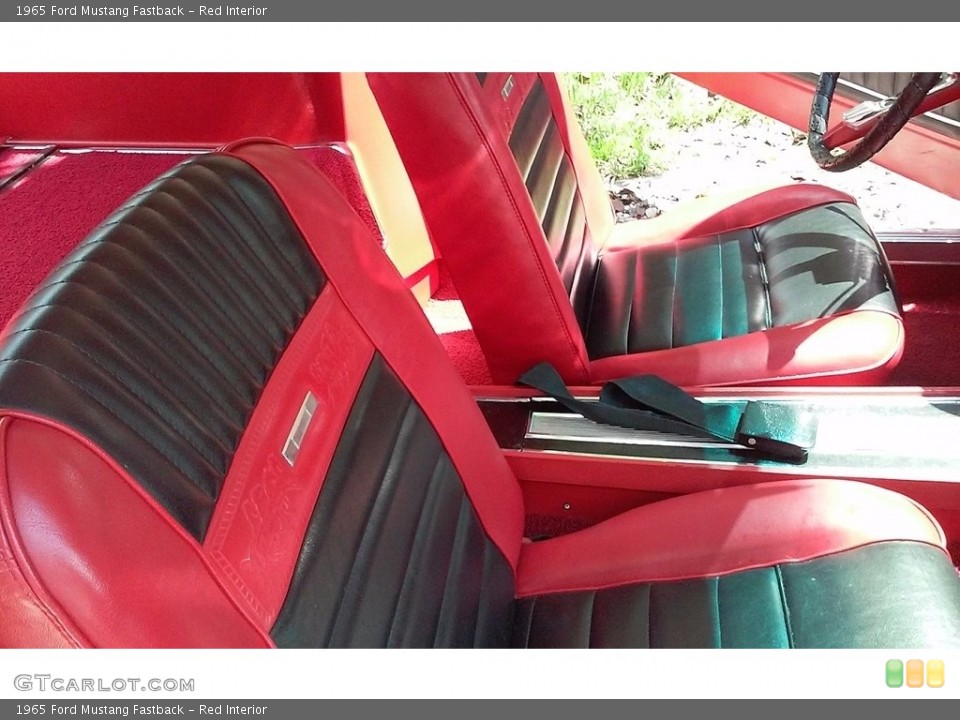 Red 1965 Ford Mustang Interiors