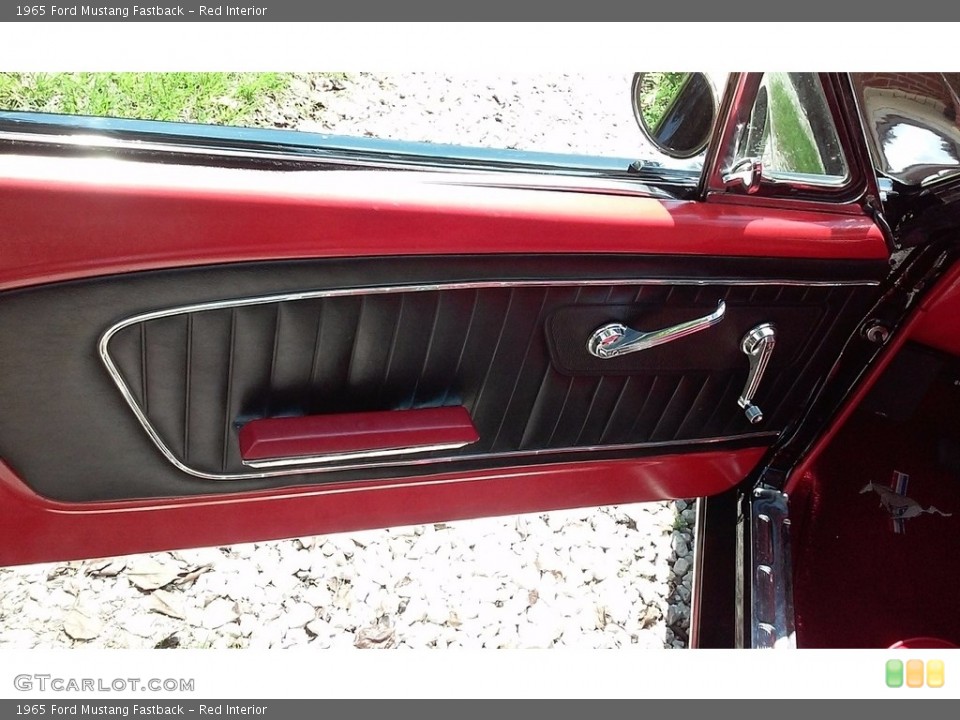 Red Interior Door Panel for the 1965 Ford Mustang Fastback #138694755