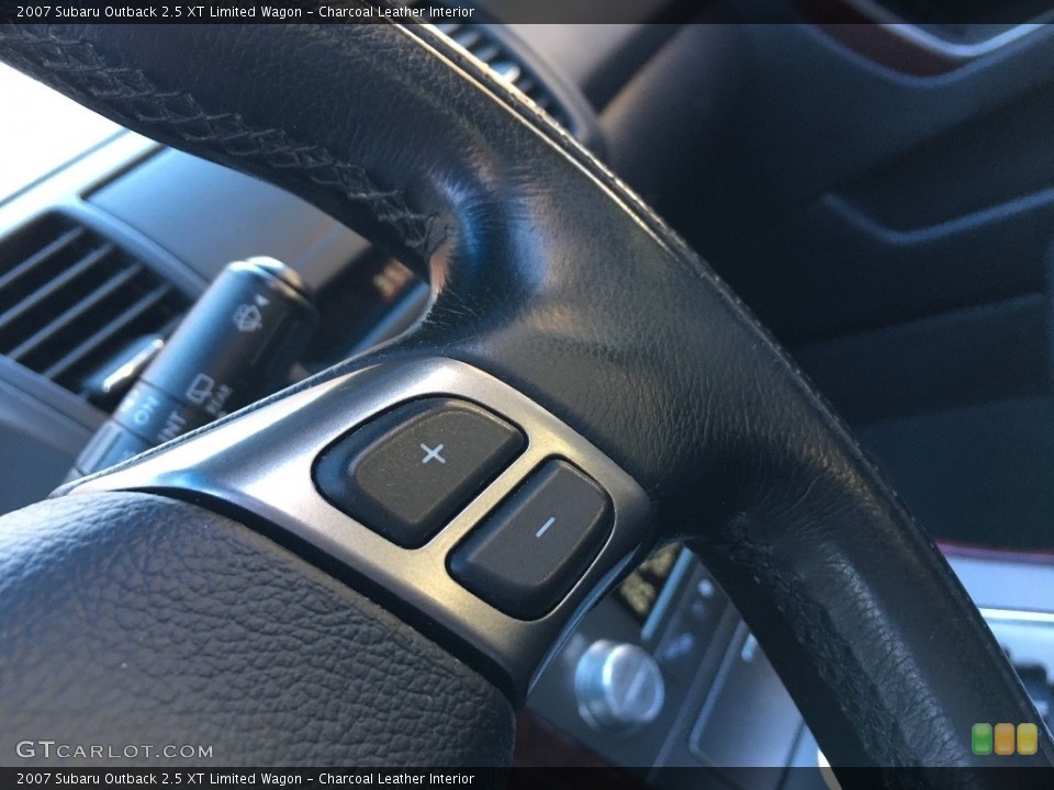 Charcoal Leather Interior Steering Wheel for the 2007 Subaru Outback 2.5 XT Limited Wagon #138695019
