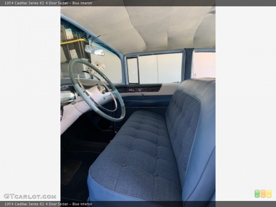 Blue Interior Front Seat for the 1954 Cadillac Series 62 4 Door Sedan #138695974