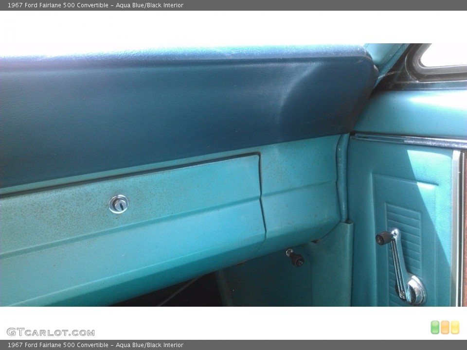 Aqua Blue/Black Interior Dashboard for the 1967 Ford Fairlane 500 Convertible #138696675