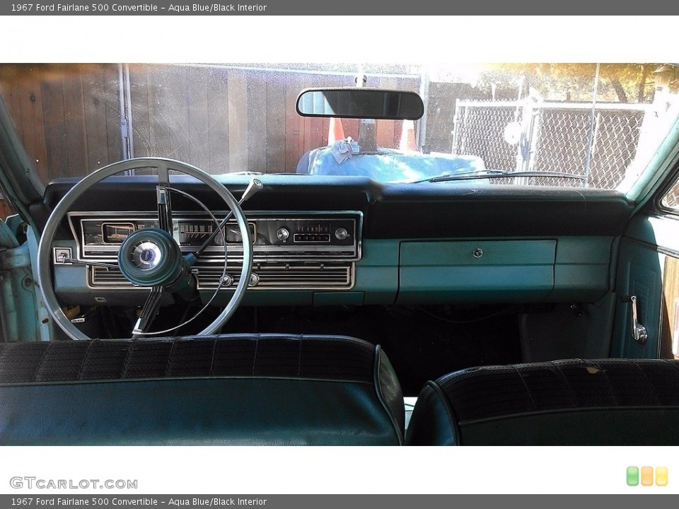 Aqua Blue/Black Interior Dashboard for the 1967 Ford Fairlane 500 Convertible #138696798