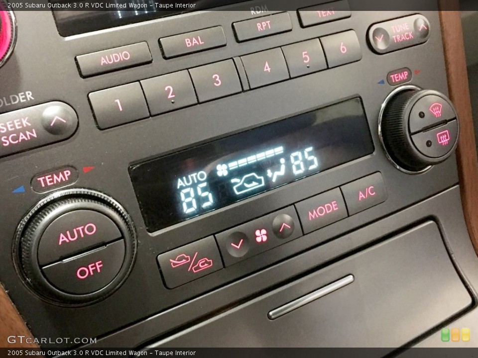 Taupe Interior Controls for the 2005 Subaru Outback 3.0 R VDC Limited Wagon #138697956