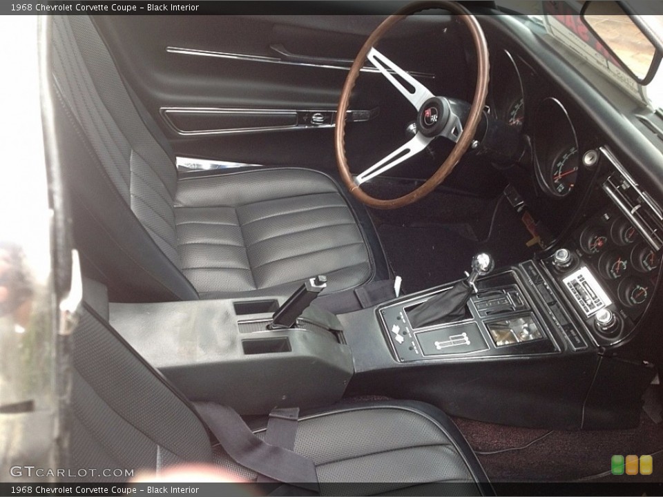 Black Interior Photo for the 1968 Chevrolet Corvette Coupe #138699066