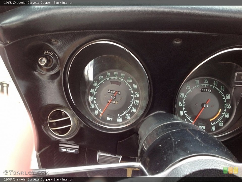 Black Interior Gauges for the 1968 Chevrolet Corvette Coupe #138699126