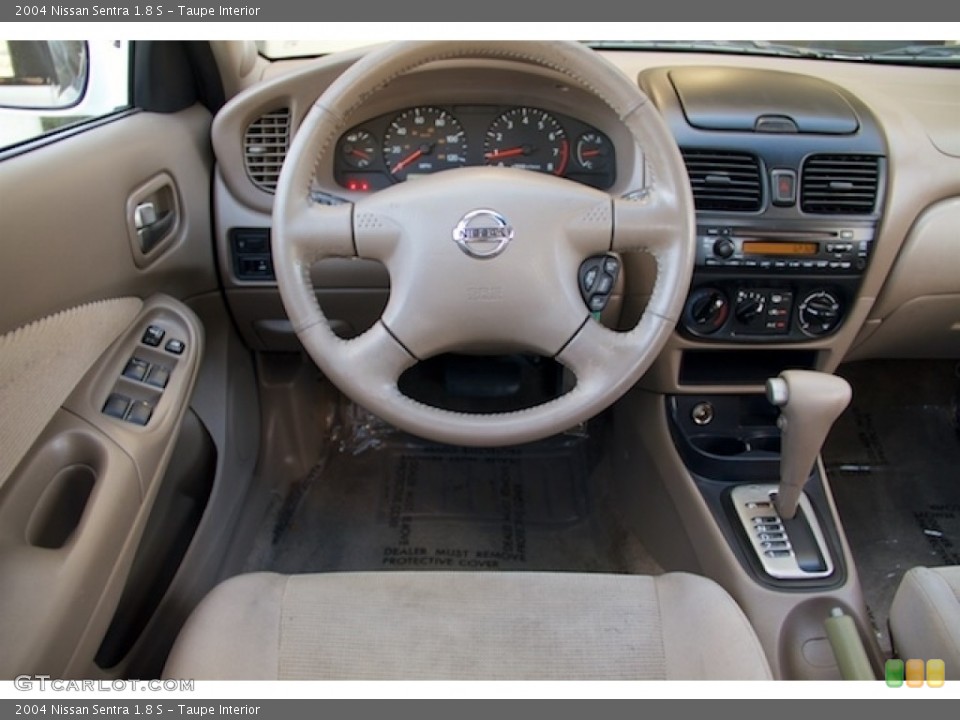 Taupe Interior Dashboard for the 2004 Nissan Sentra 1.8 S #138699333
