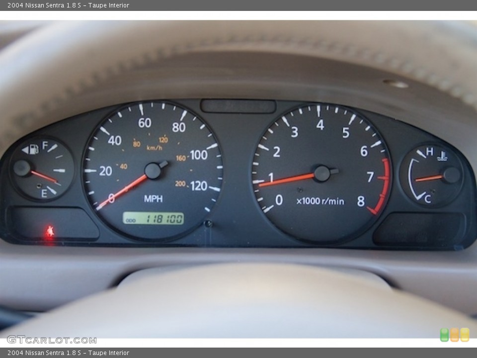 Taupe Interior Gauges for the 2004 Nissan Sentra 1.8 S #138699582