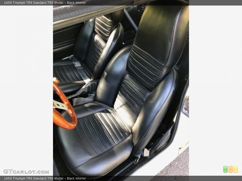 Black Interior Front Seat for the 1969 Triumph TR6  #138701334