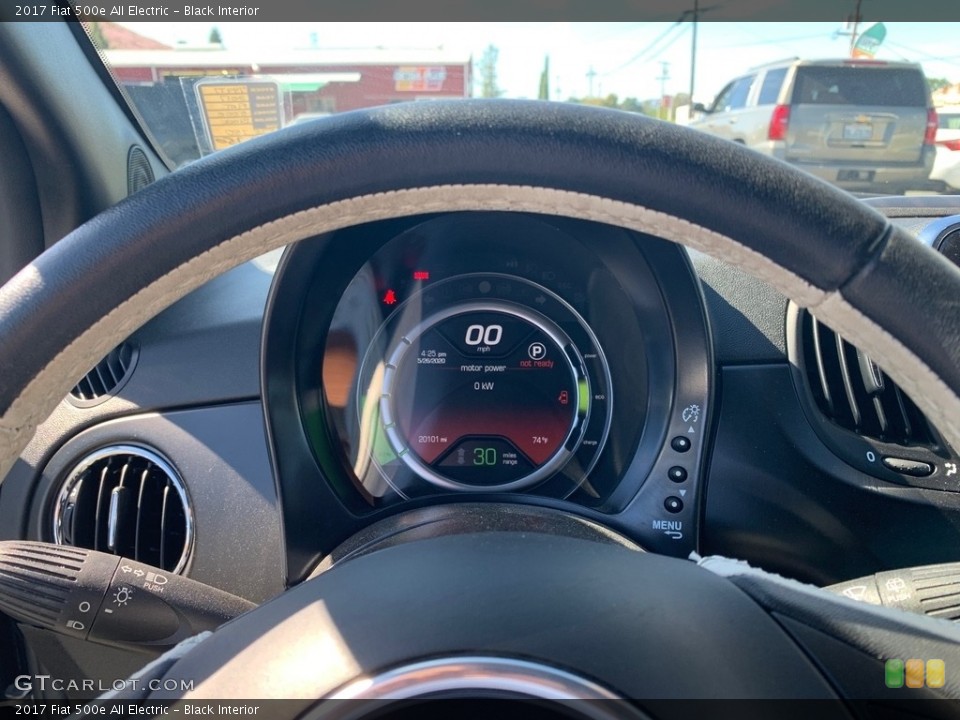 Black Interior Gauges for the 2017 Fiat 500e All Electric #138701931