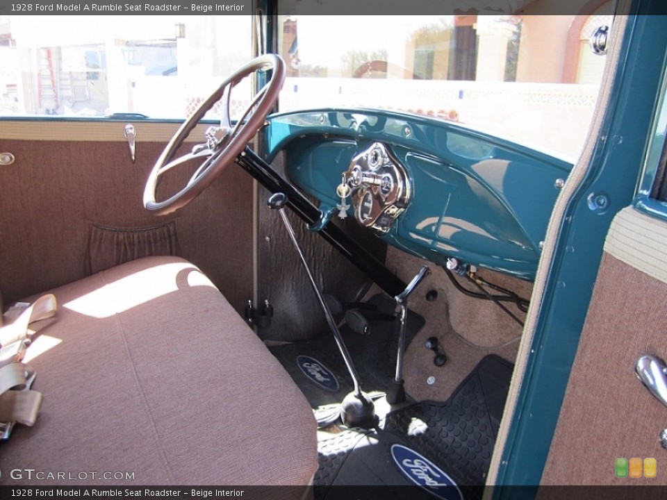 Beige 1928 Ford Model A Interiors