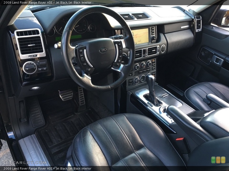 Jet Black/Jet Black Interior Prime Interior for the 2009 Land Rover Range Rover HSE #138703923