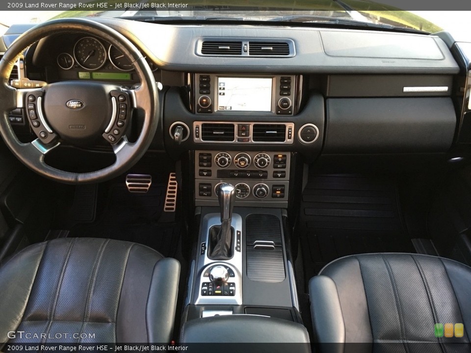 Jet Black/Jet Black Interior Dashboard for the 2009 Land Rover Range Rover HSE #138703944