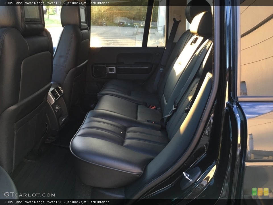 Jet Black/Jet Black Interior Rear Seat for the 2009 Land Rover Range Rover HSE #138704046