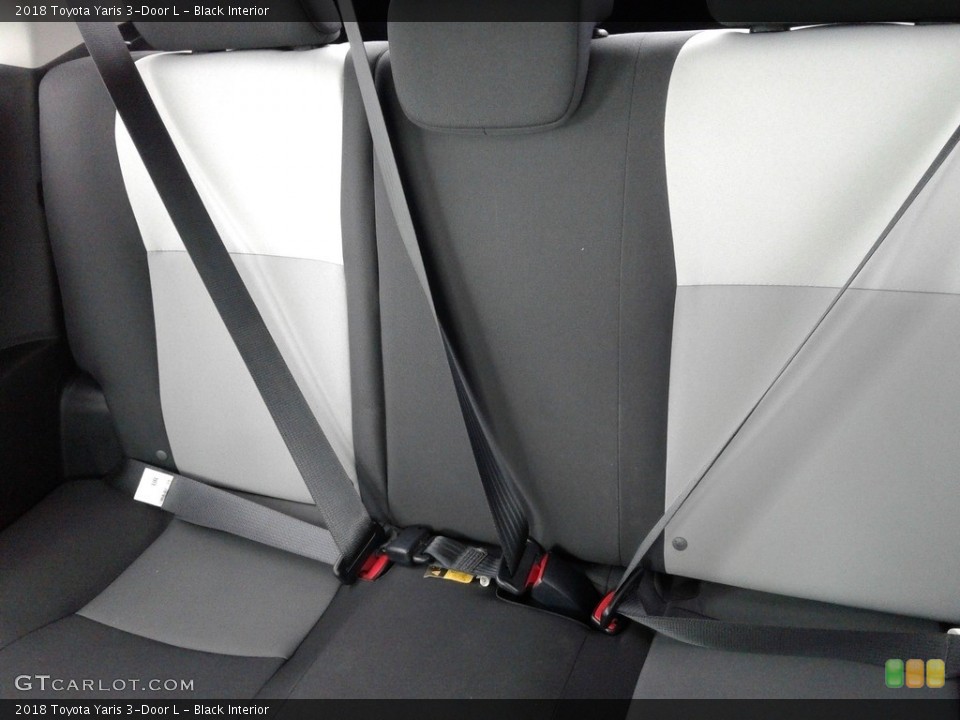 Black Interior Rear Seat for the 2018 Toyota Yaris 3-Door L #138704274