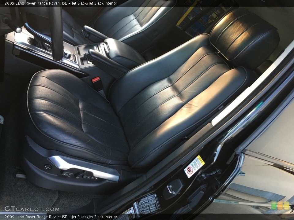 Jet Black/Jet Black Interior Front Seat for the 2009 Land Rover Range Rover HSE #138704892
