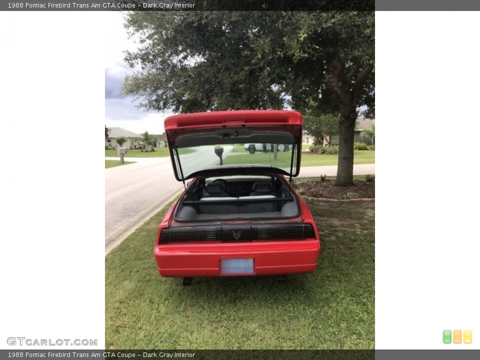 Dark Gray Interior Trunk for the 1988 Pontiac Firebird Trans Am GTA Coupe #138704904