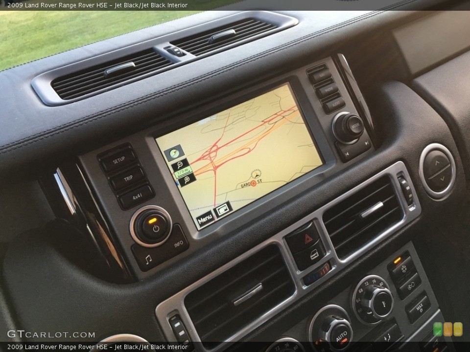 Jet Black/Jet Black Interior Navigation for the 2009 Land Rover Range Rover HSE #138704937