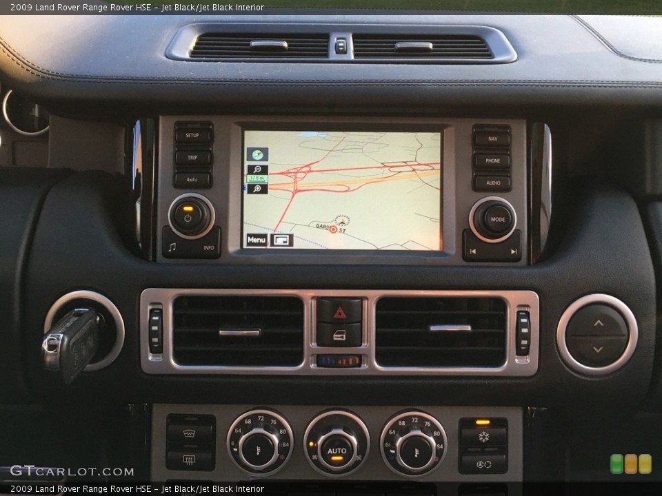 Jet Black/Jet Black Interior Navigation for the 2009 Land Rover Range Rover HSE #138704961