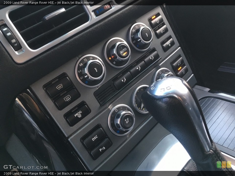 Jet Black/Jet Black Interior Controls for the 2009 Land Rover Range Rover HSE #138705012