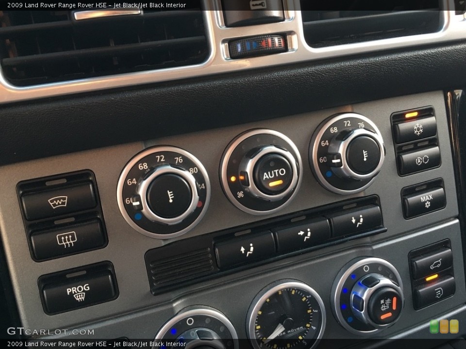 Jet Black/Jet Black Interior Controls for the 2009 Land Rover Range Rover HSE #138705063