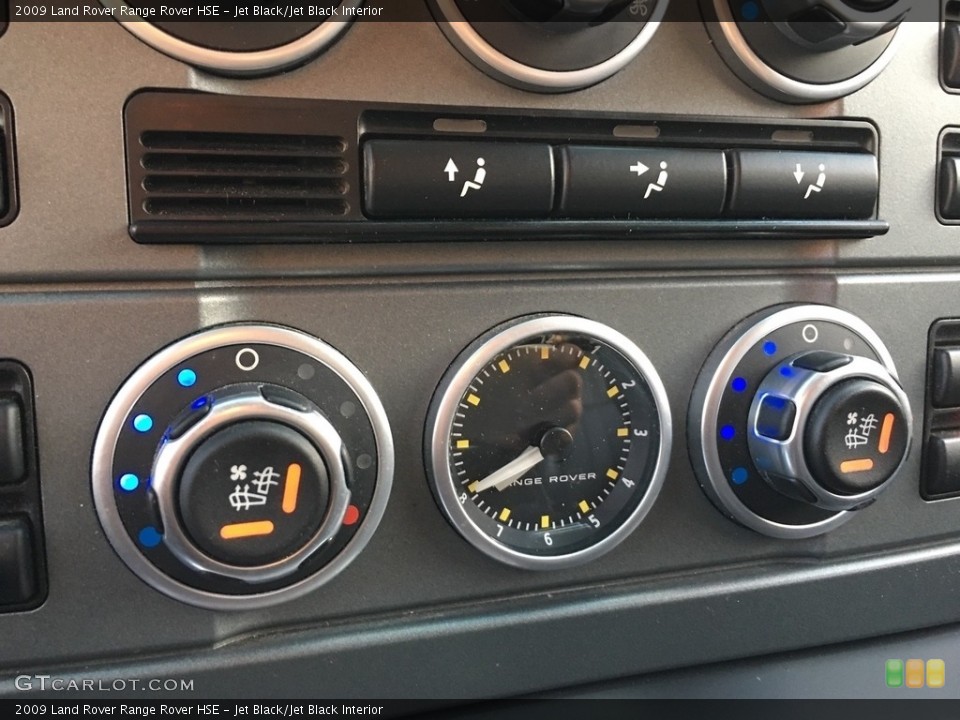 Jet Black/Jet Black Interior Controls for the 2009 Land Rover Range Rover HSE #138705087