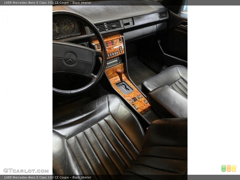 Black Interior Photo for the 1988 Mercedes-Benz E Class 300 CE Coupe #138705096