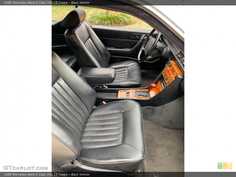 Black Interior Front Seat for the 1988 Mercedes-Benz E Class 300 CE Coupe #138705120