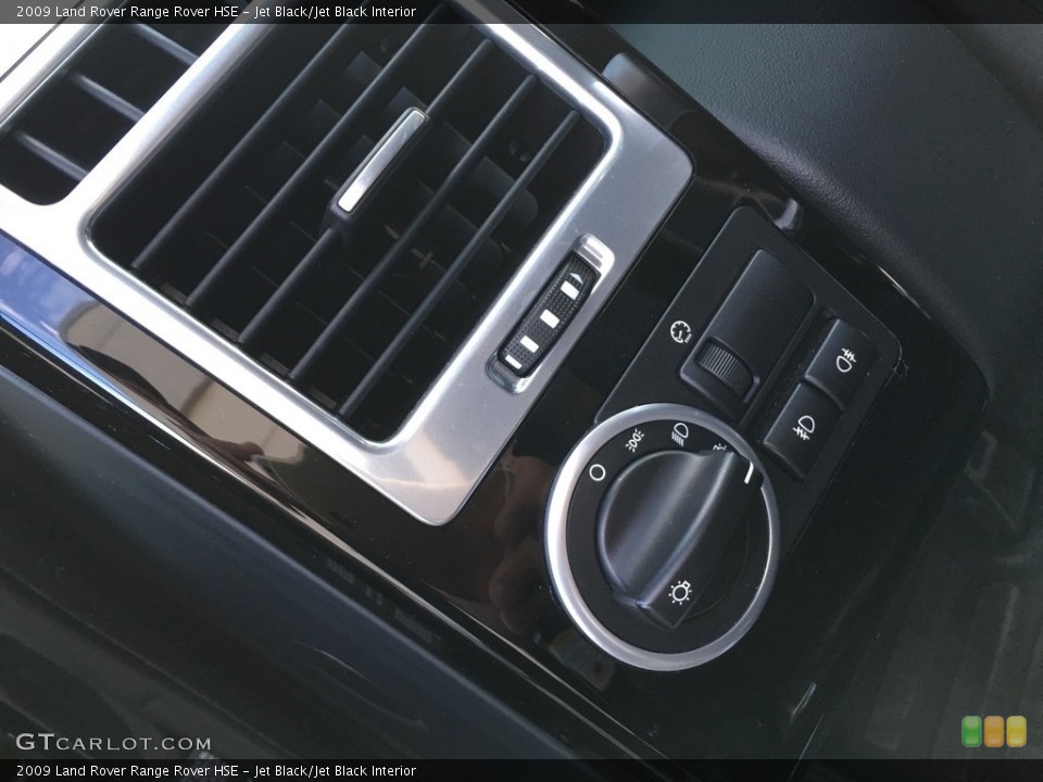 Jet Black/Jet Black Interior Controls for the 2009 Land Rover Range Rover HSE #138705348