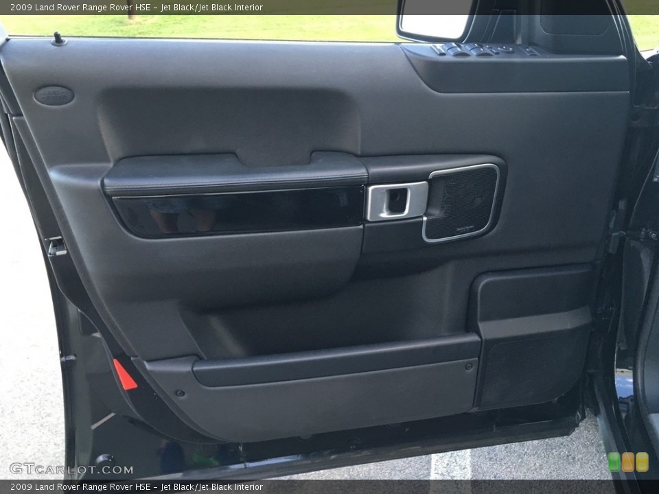 Jet Black/Jet Black Interior Door Panel for the 2009 Land Rover Range Rover HSE #138705555