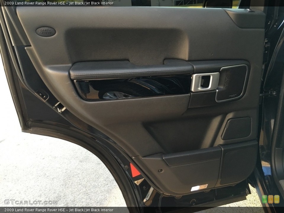 Jet Black/Jet Black Interior Door Panel for the 2009 Land Rover Range Rover HSE #138705606