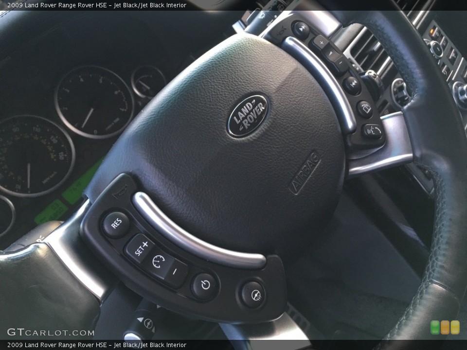 Jet Black/Jet Black Interior Steering Wheel for the 2009 Land Rover Range Rover HSE #138705765