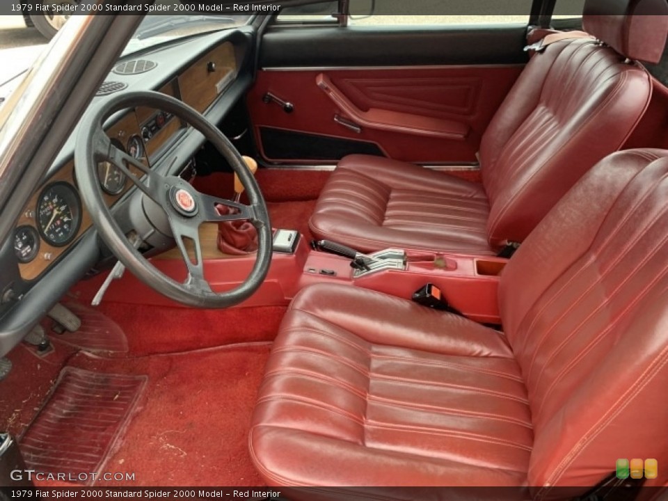 Red Interior Photo for the 1979 Fiat Spider 2000  #138706224