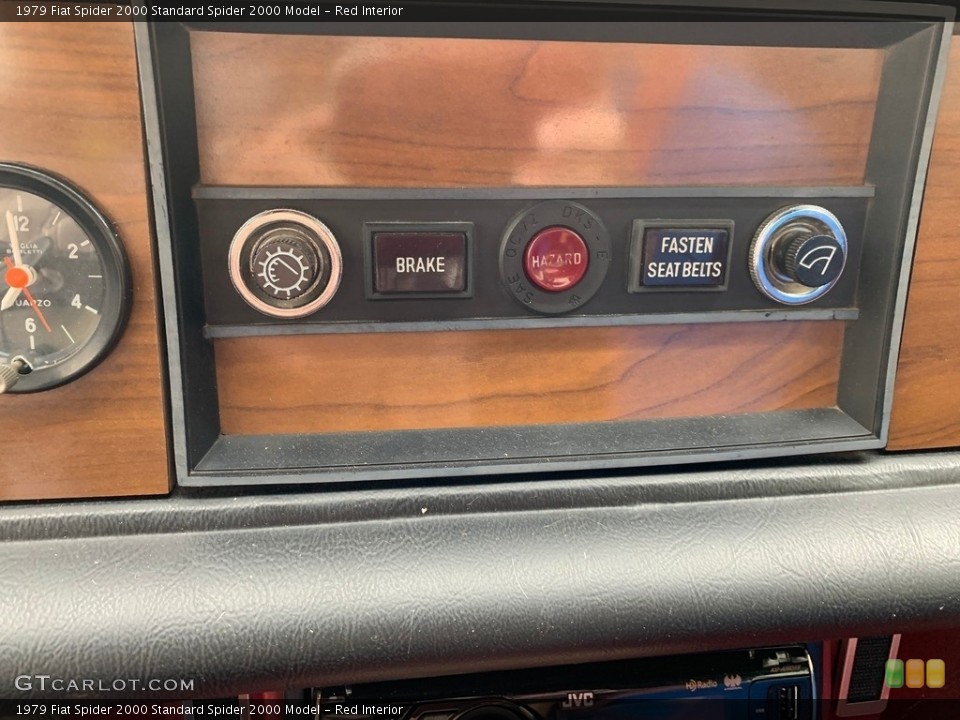 Red Interior Controls for the 1979 Fiat Spider 2000  #138706440